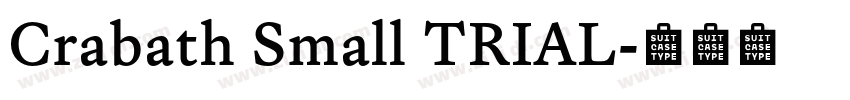 Crabath Small TRIAL字体转换
